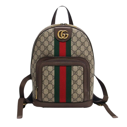 Gucci Ophidia Beige Canvas Backpack Bag