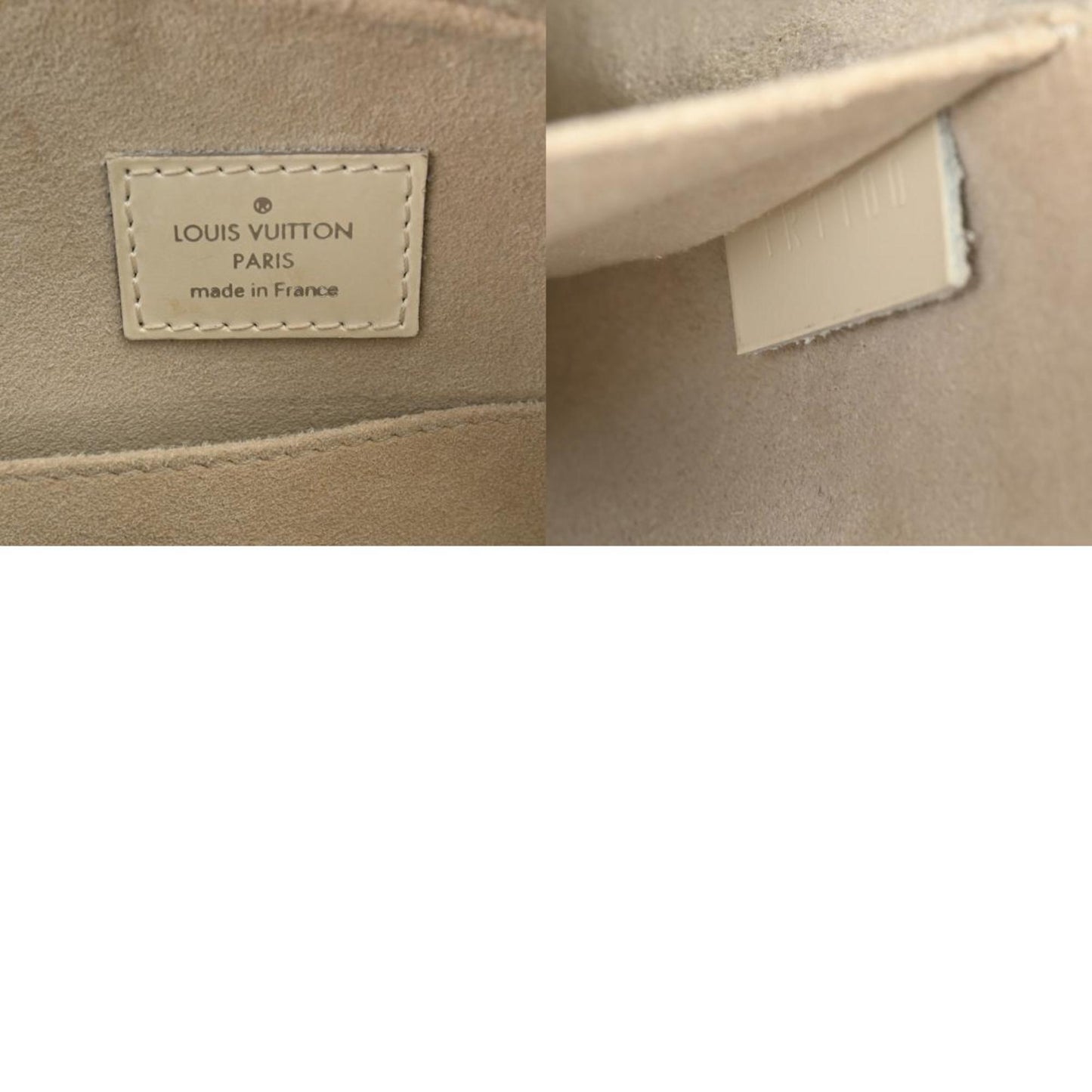 Louis Vuitton Jasmine Ecru Leather Hand Bag