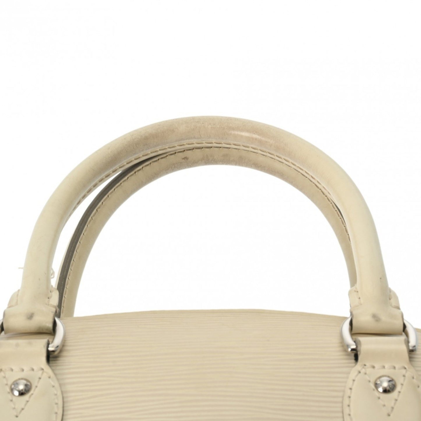 Louis Vuitton Jasmine Ecru Leather Hand Bag