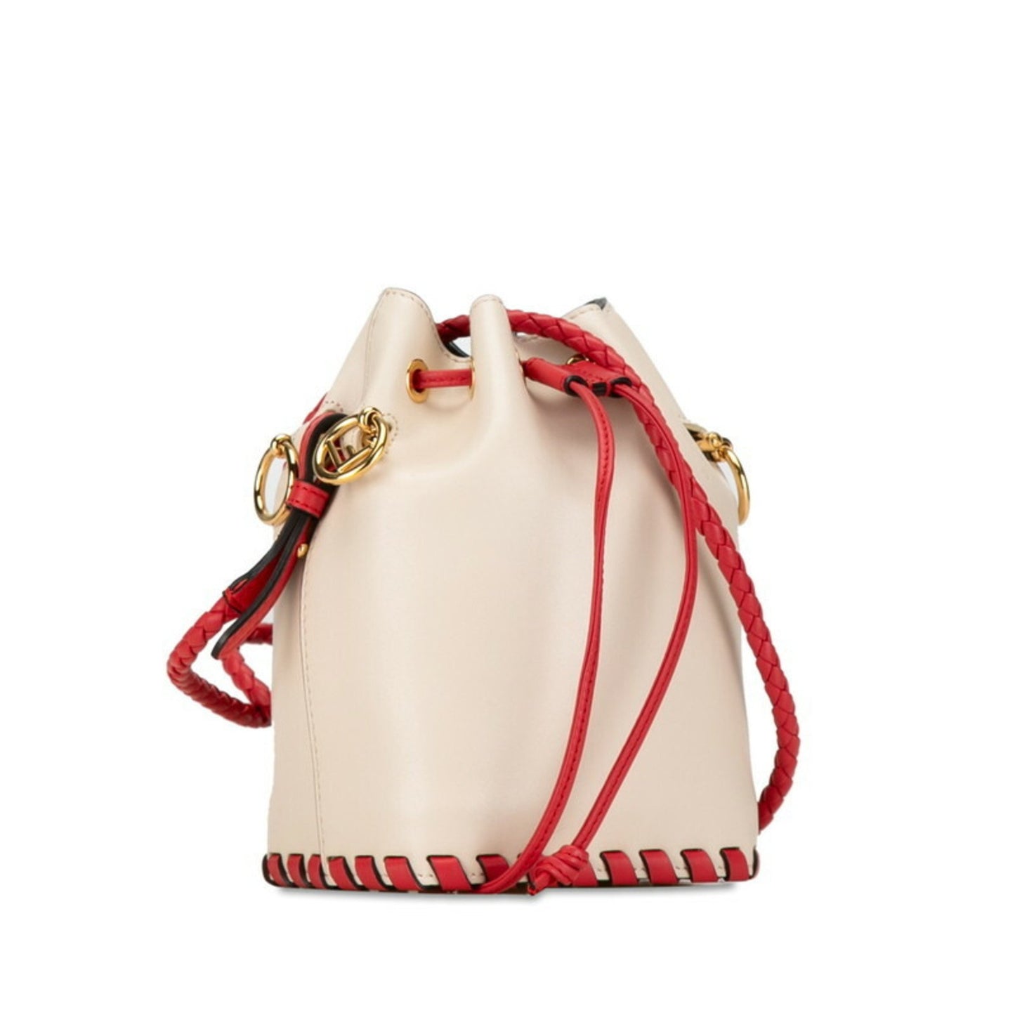 Fendi Mon Trésor Beige Leather Shoulder Bag