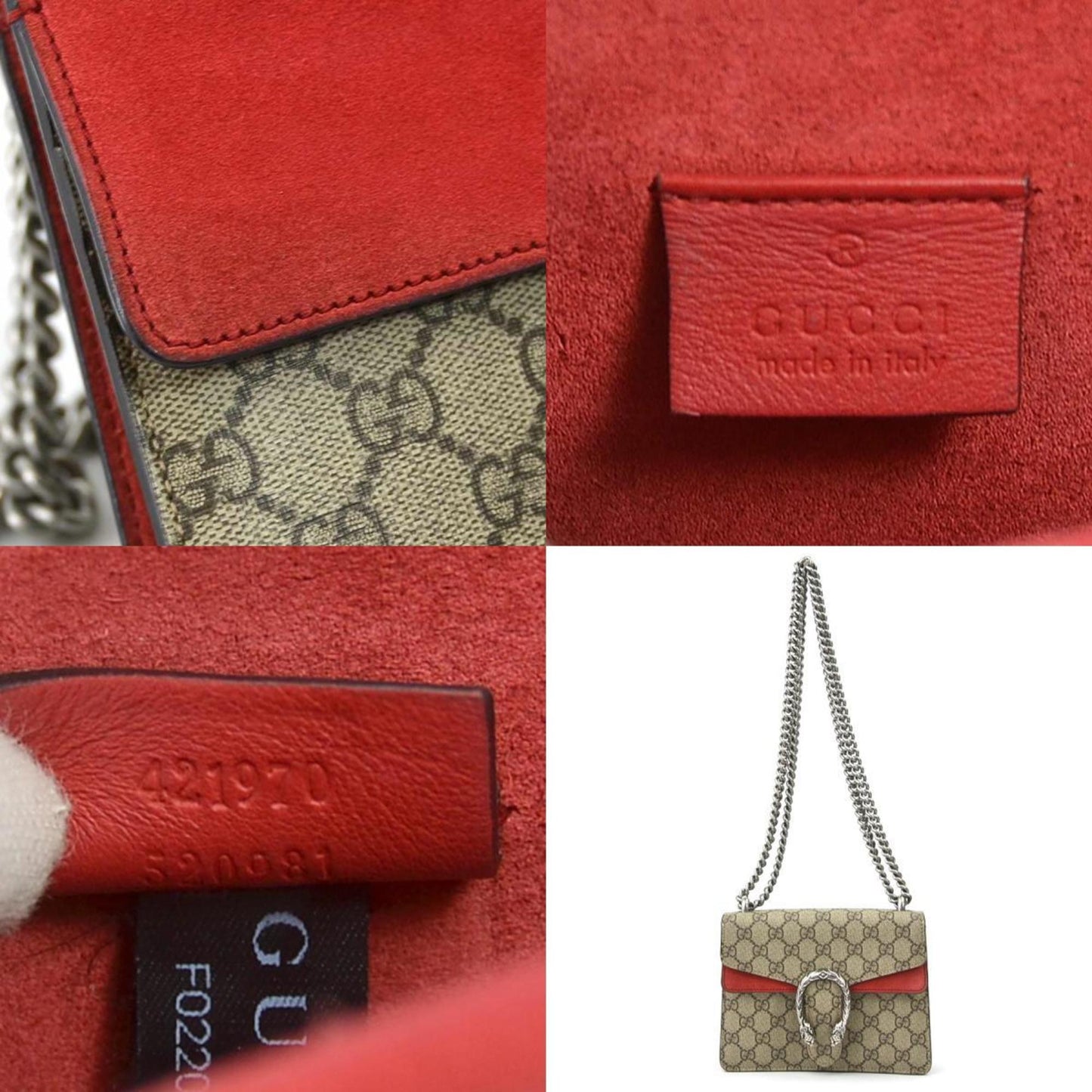 Gucci Dionysus Beige Canvas Shoulder Bag