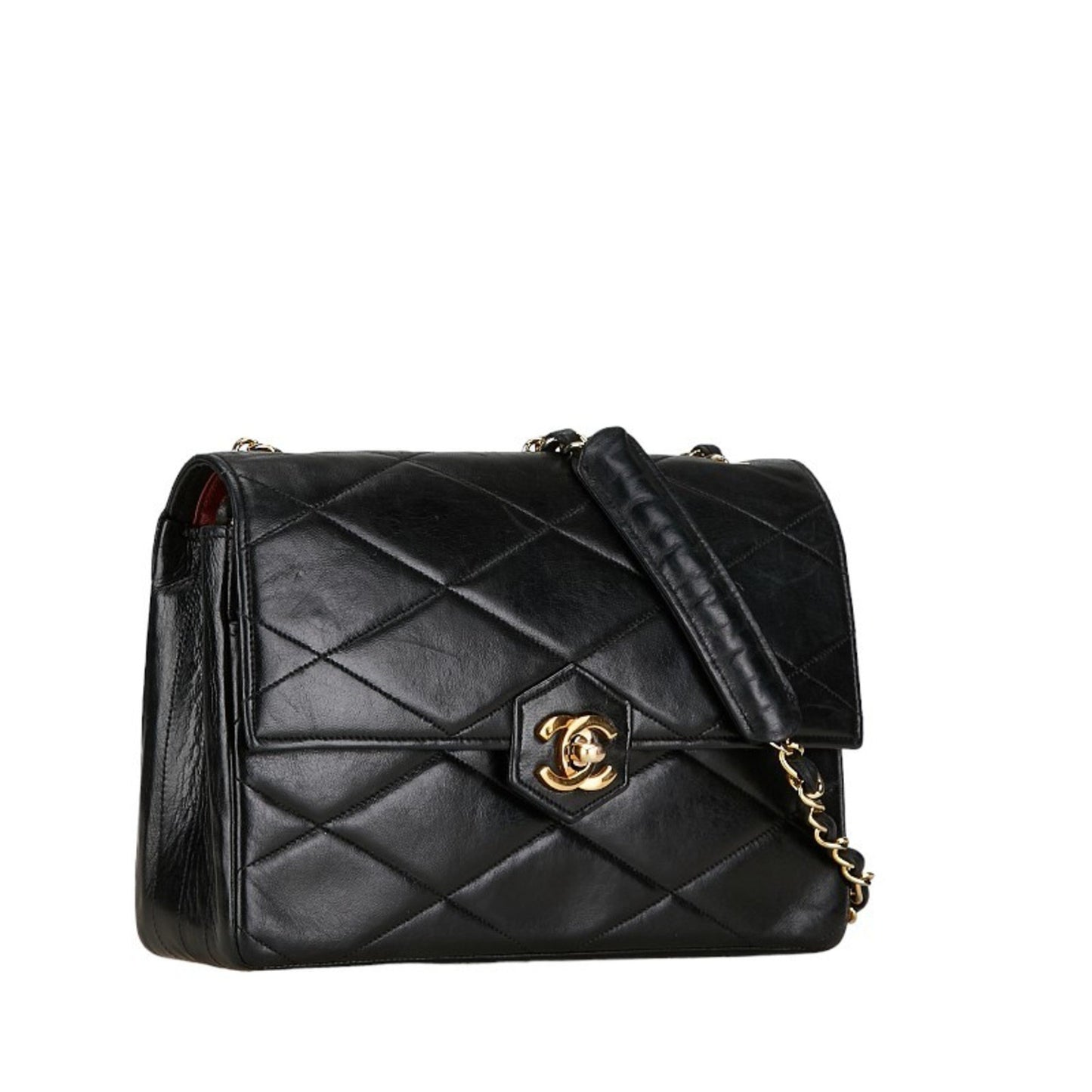 Chanel Timeless Black Leather Shoulder Bag