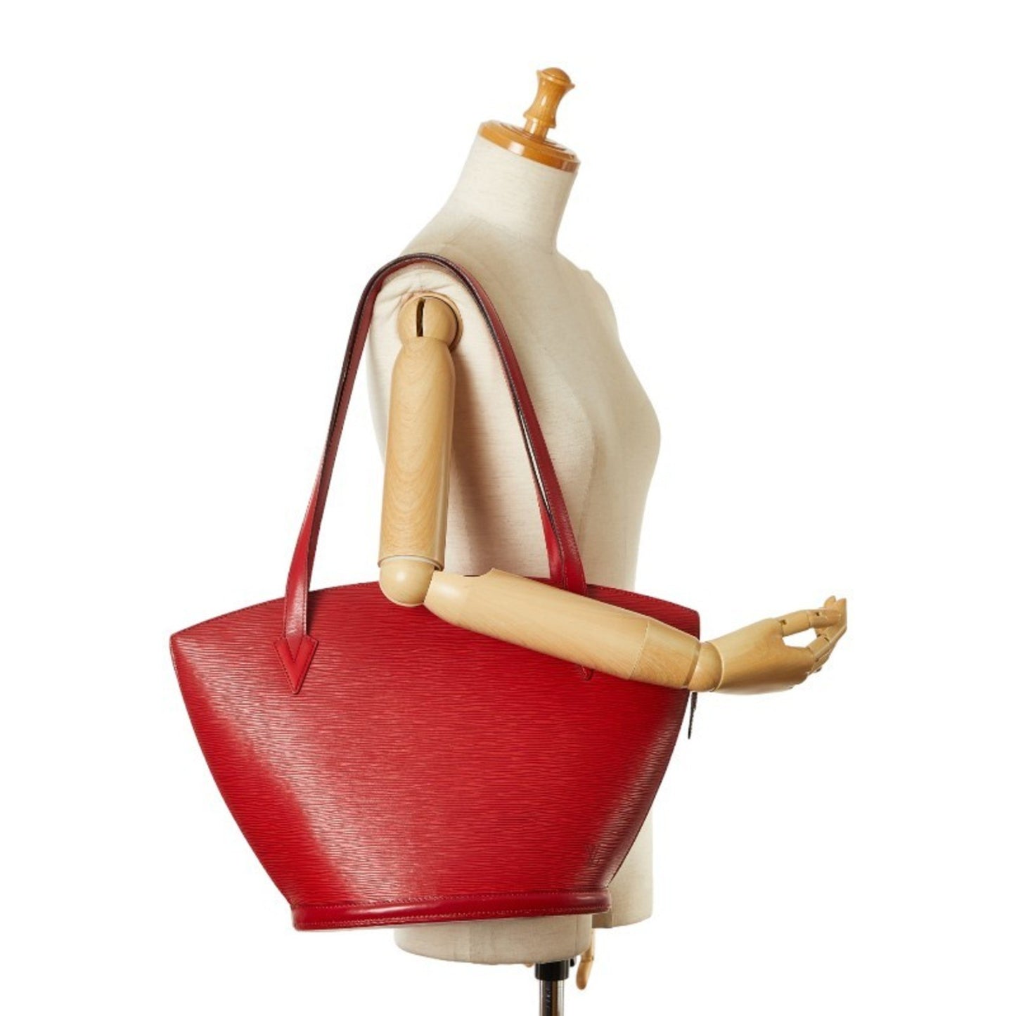 Louis Vuitton Saint Jacques Red Leather Tote Bag