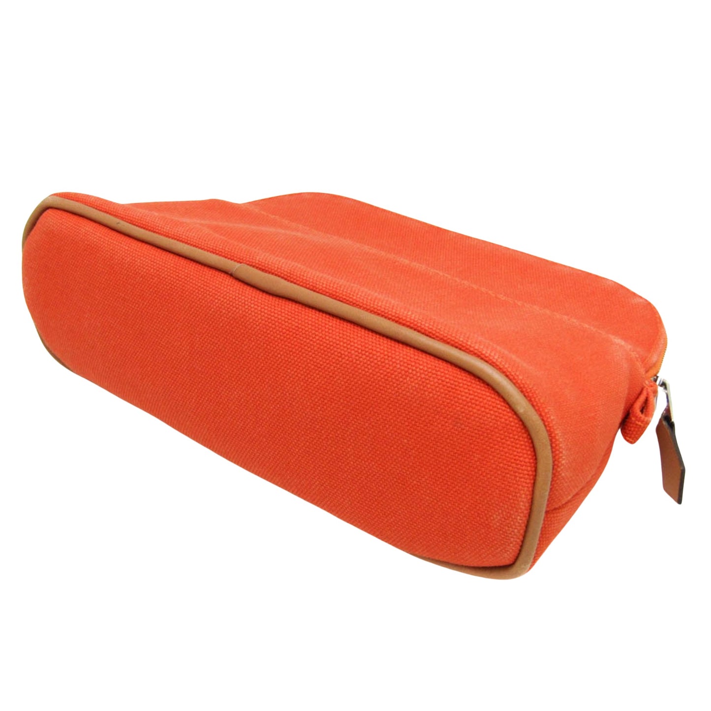 Hermès Bolide Orange Cotton Clutch Bag