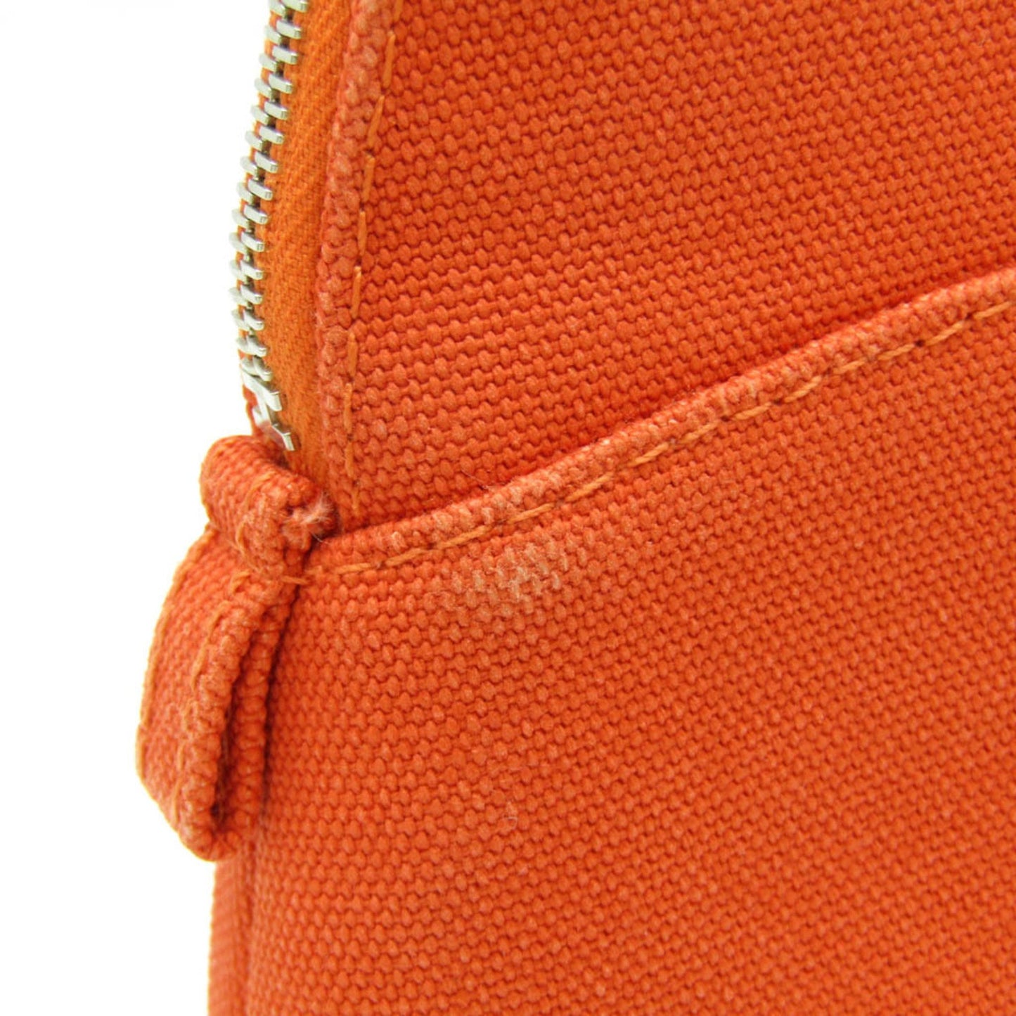 Hermès Bolide Orange Cotton Clutch Bag