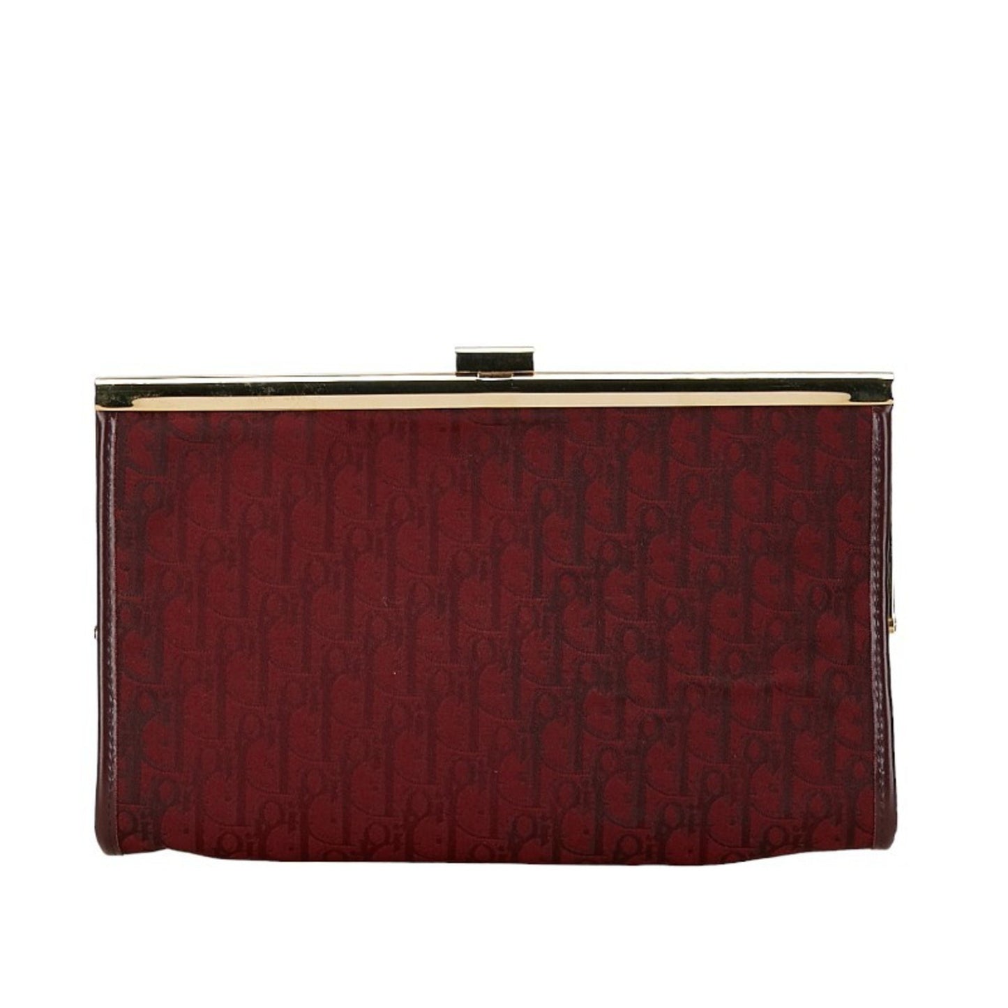 Dior Trotter Red Canvas Clutch Bag