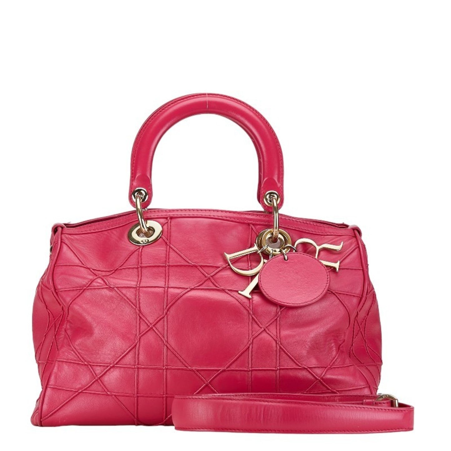 Dior Granville Pink Leather Hand Bag