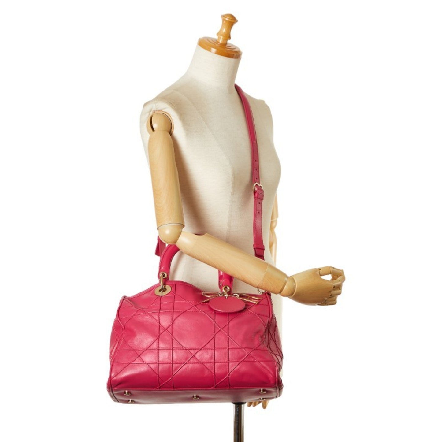 Dior Granville Pink Leather Hand Bag