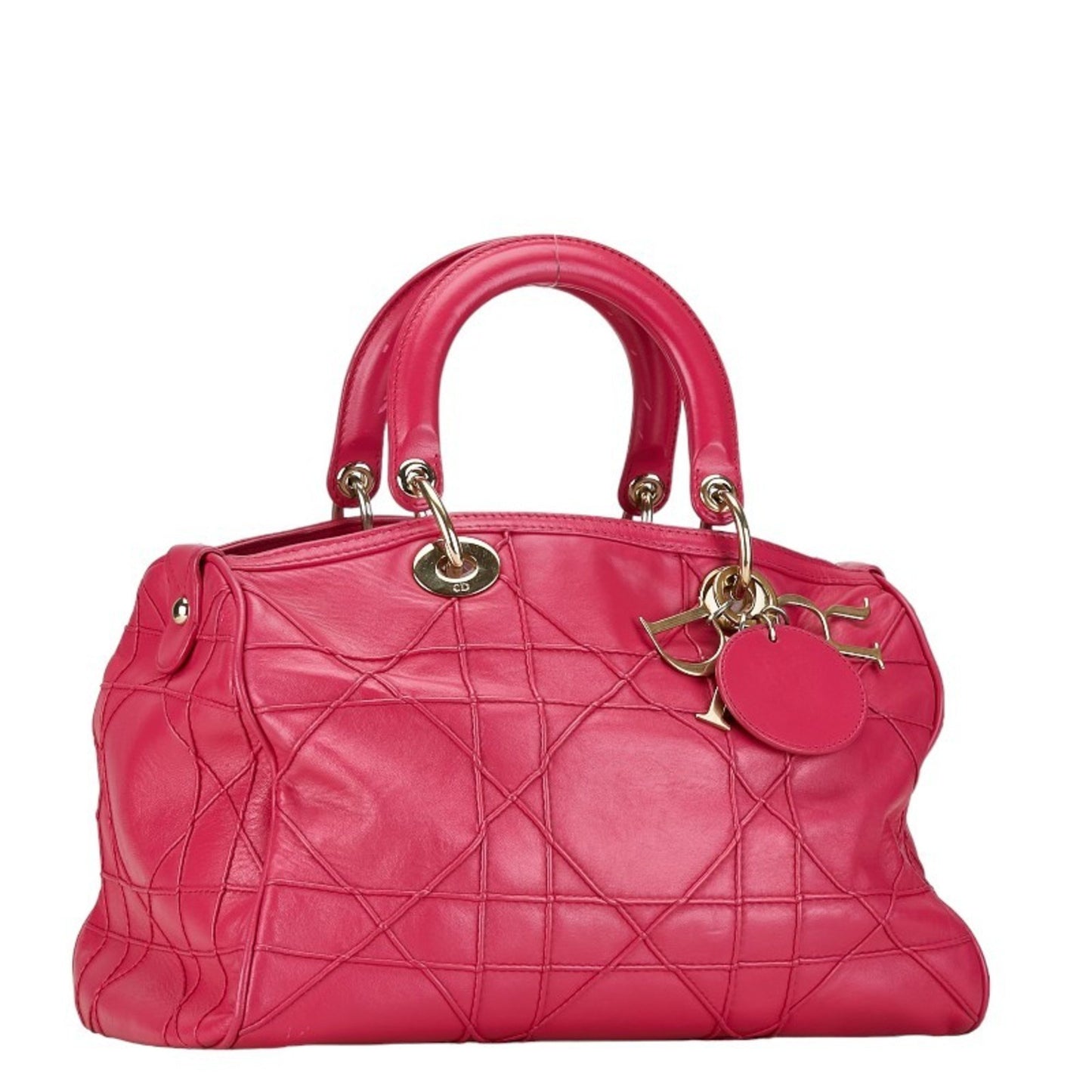 Dior Granville Pink Leather Hand Bag