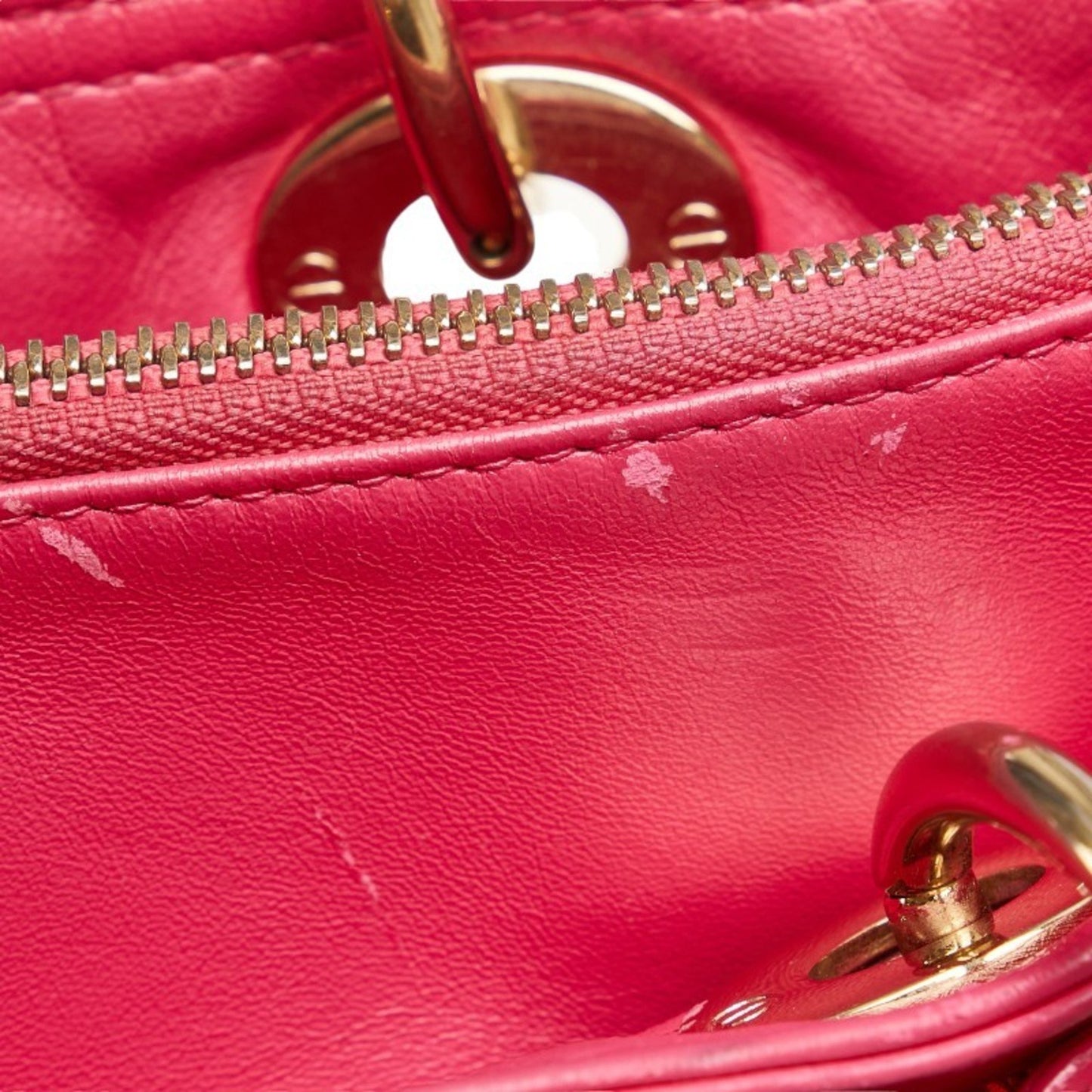 Dior Granville Pink Leather Hand Bag