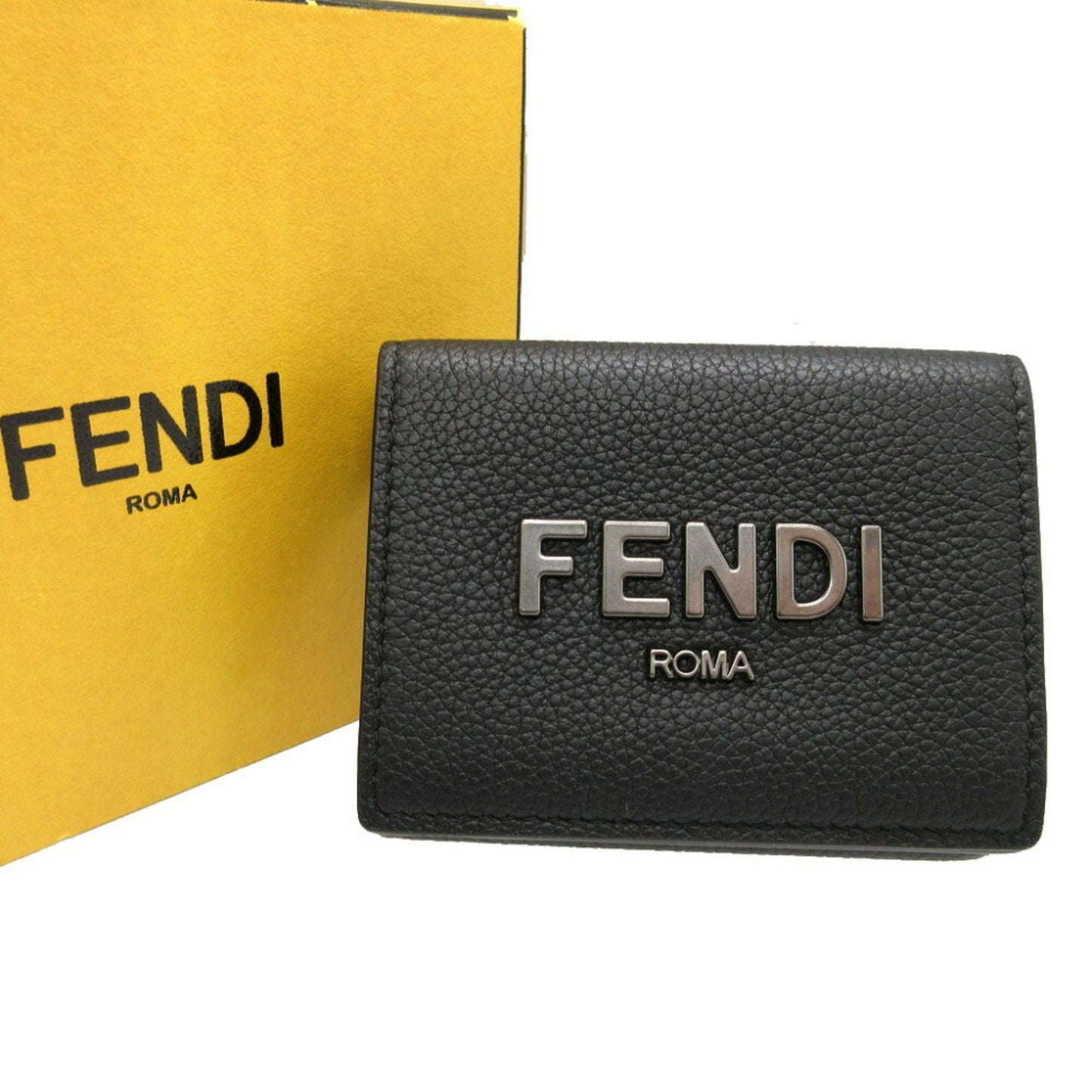 Fendi Black Leather Wallet Accessories