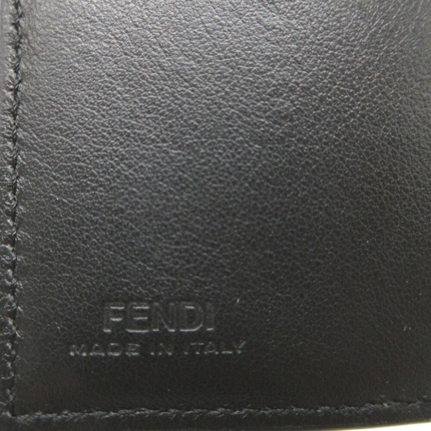 Fendi Black Leather Wallet Accessories