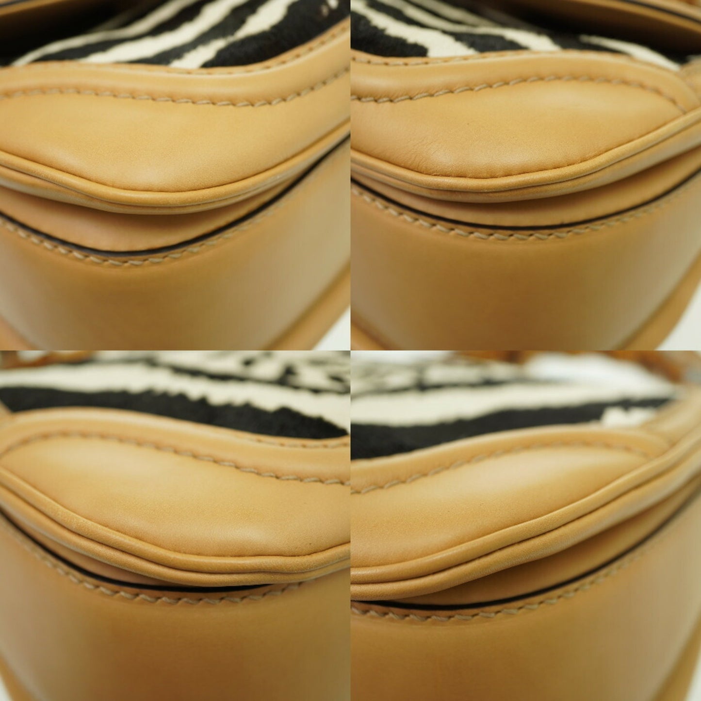 Gucci Bamboo Beige Leather Hand Bag