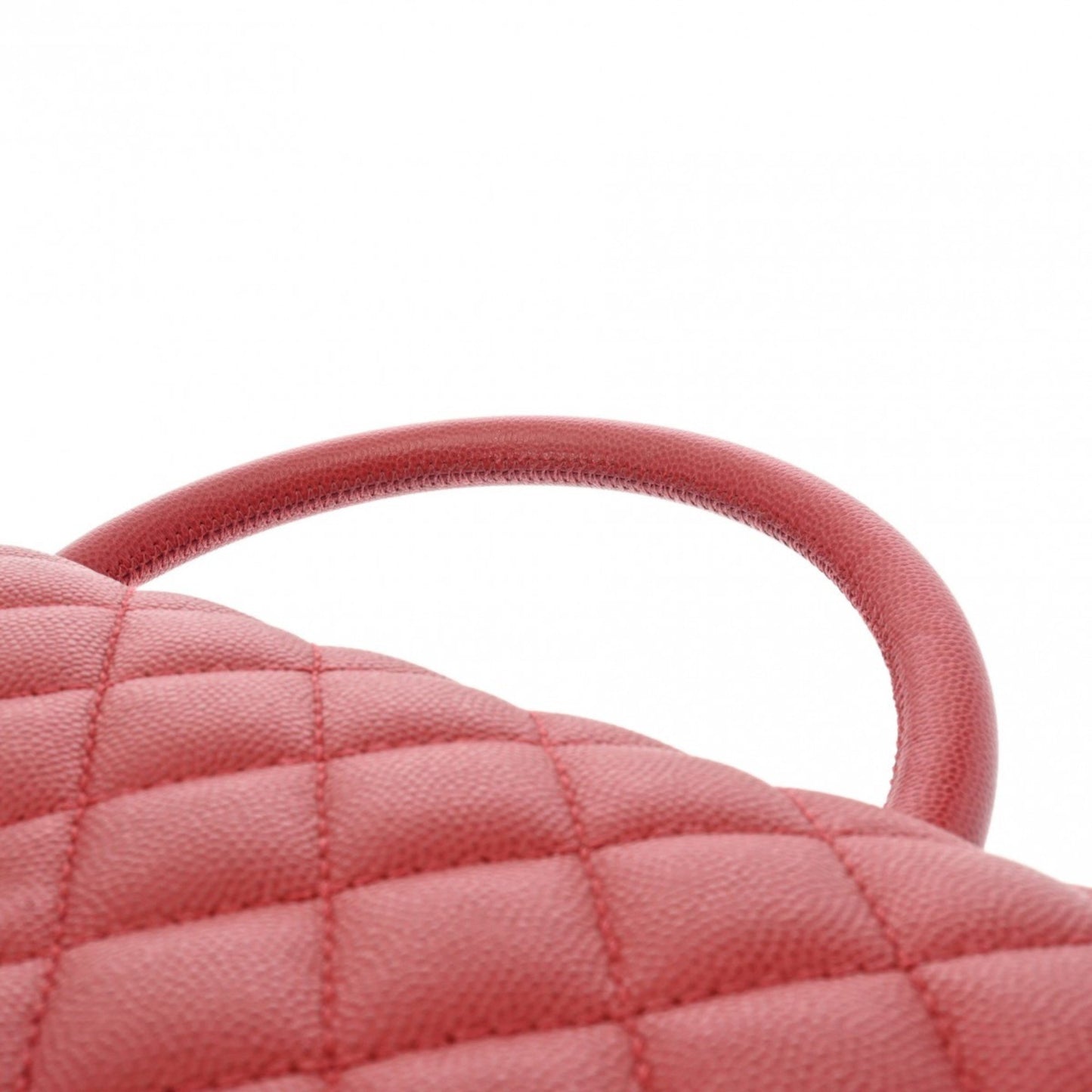 Chanel Coco Handle Red Leather Hand Bag