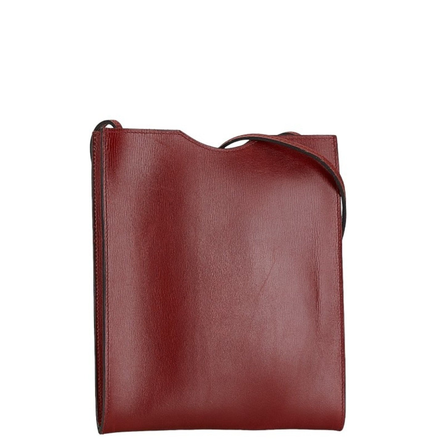 Hermès Onimetou Burgundy Leather Shoulder Bag