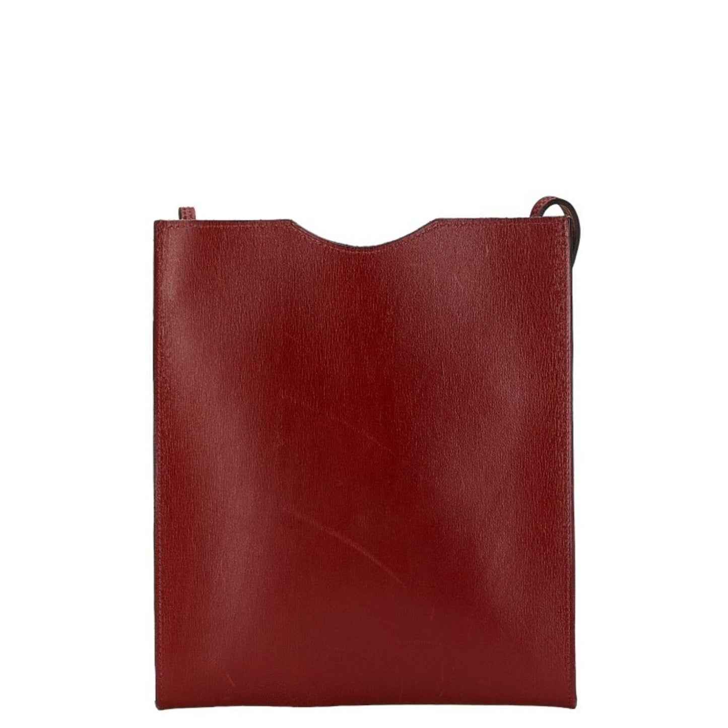 Hermès Onimetou Burgundy Leather Shoulder Bag