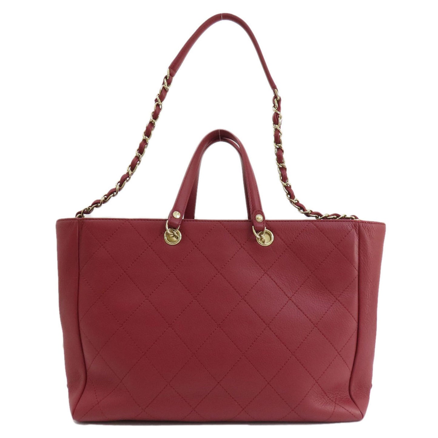 Chanel Matelassé Burgundy Leather Hand Bag