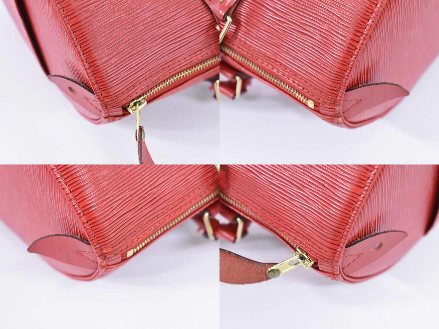 Louis Vuitton Speedy 30 Red Leather Hand Bag