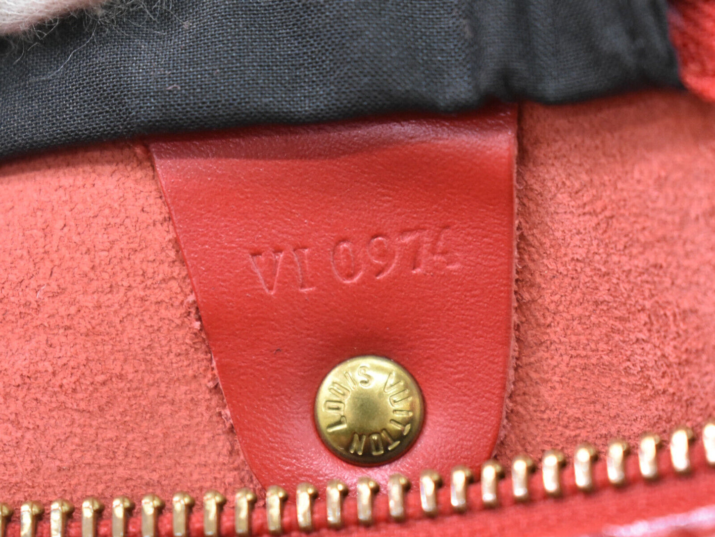 Louis Vuitton Speedy 30 Red Leather Hand Bag