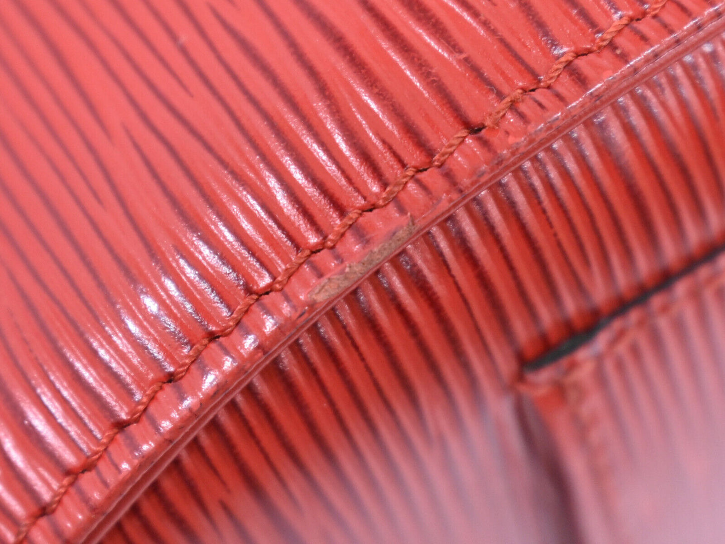 Louis Vuitton Speedy 30 Red Leather Hand Bag