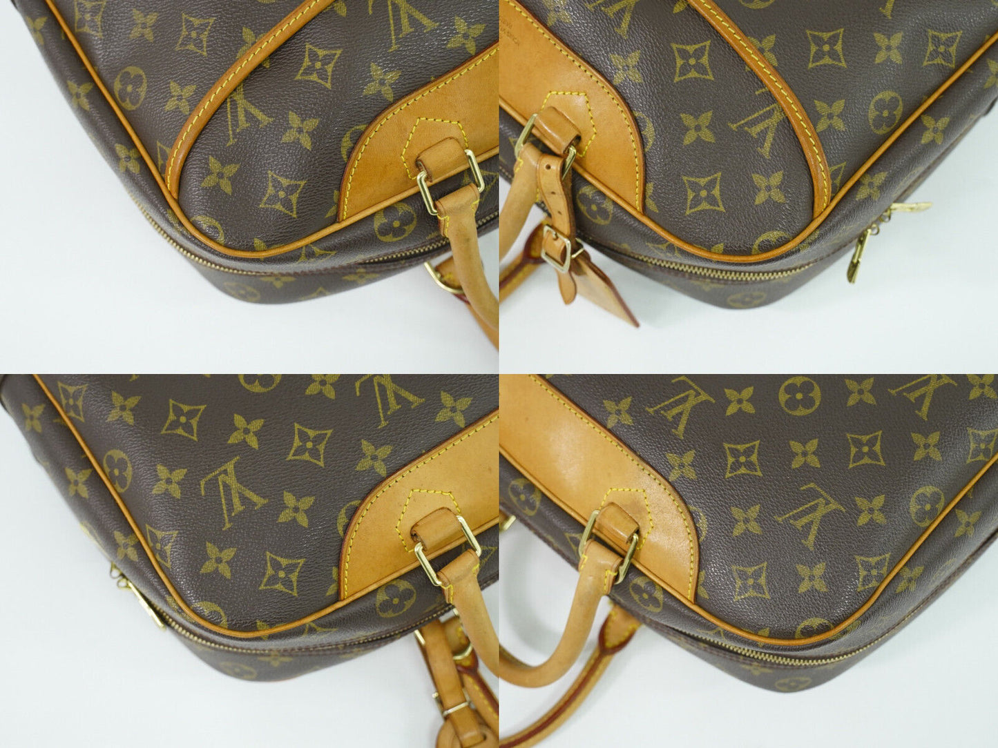 Louis Vuitton Deauville Brown Canvas Hand Bag