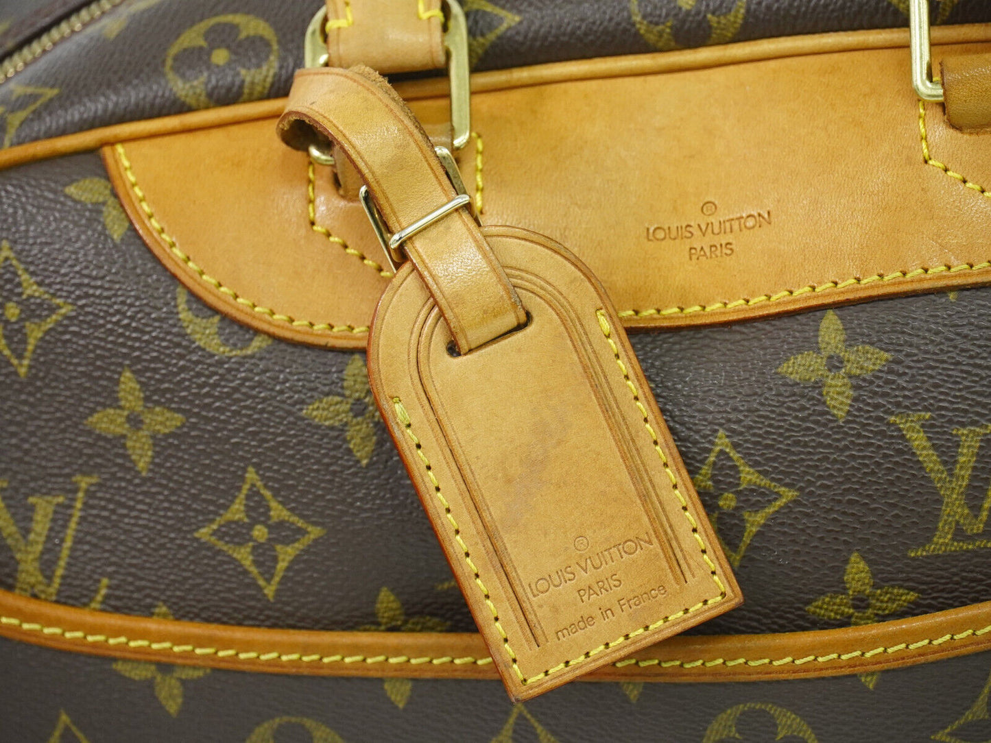 Louis Vuitton Deauville Brown Canvas Hand Bag