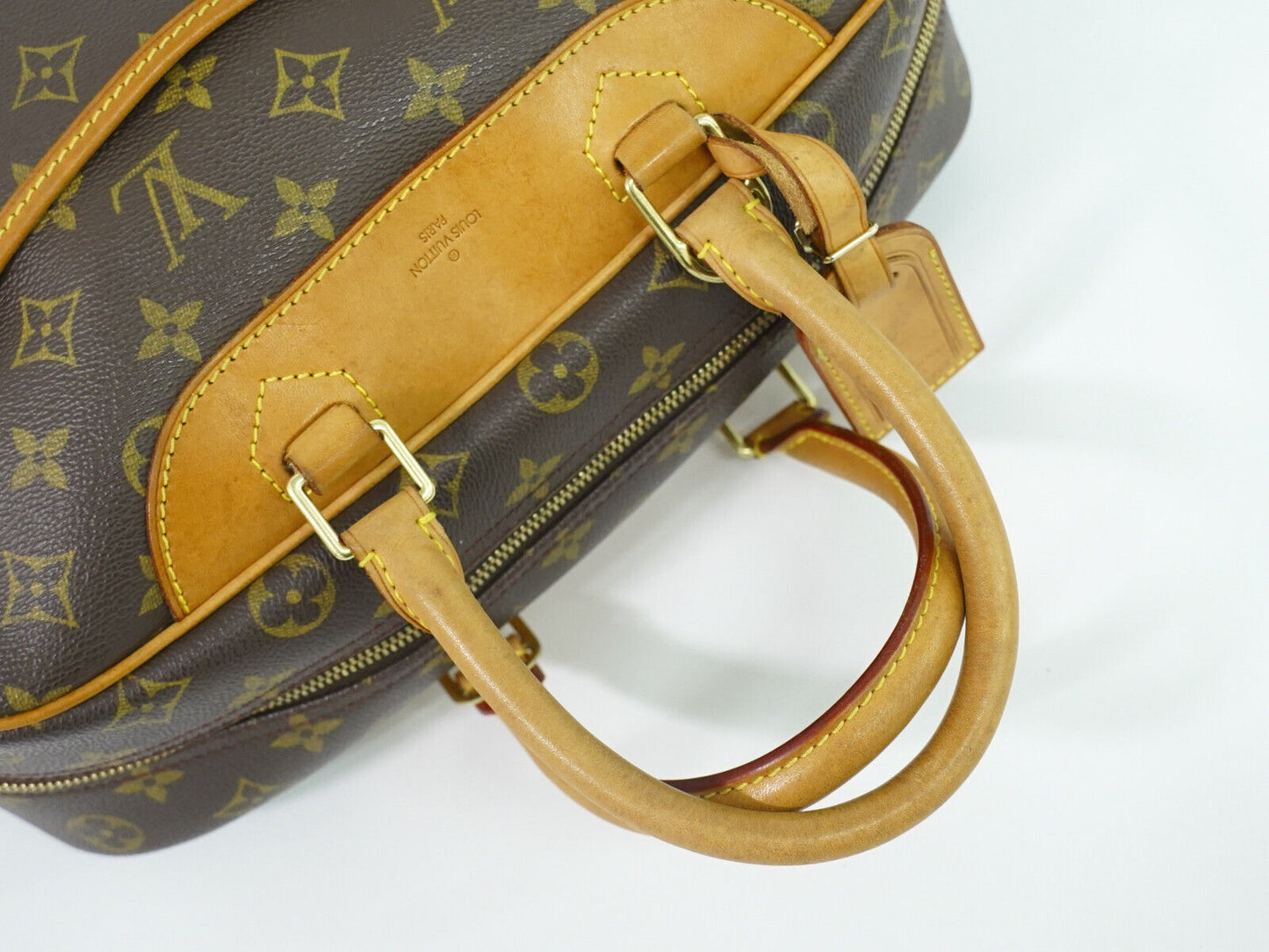 Louis Vuitton Deauville Brown Canvas Hand Bag