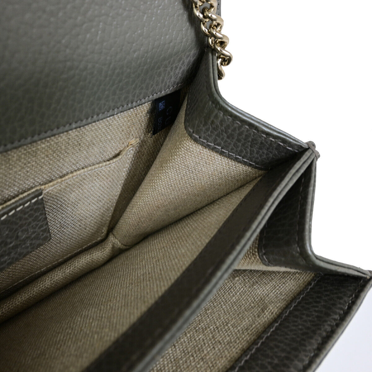 Gucci Interlocking Grey Leather Shoulder Bag