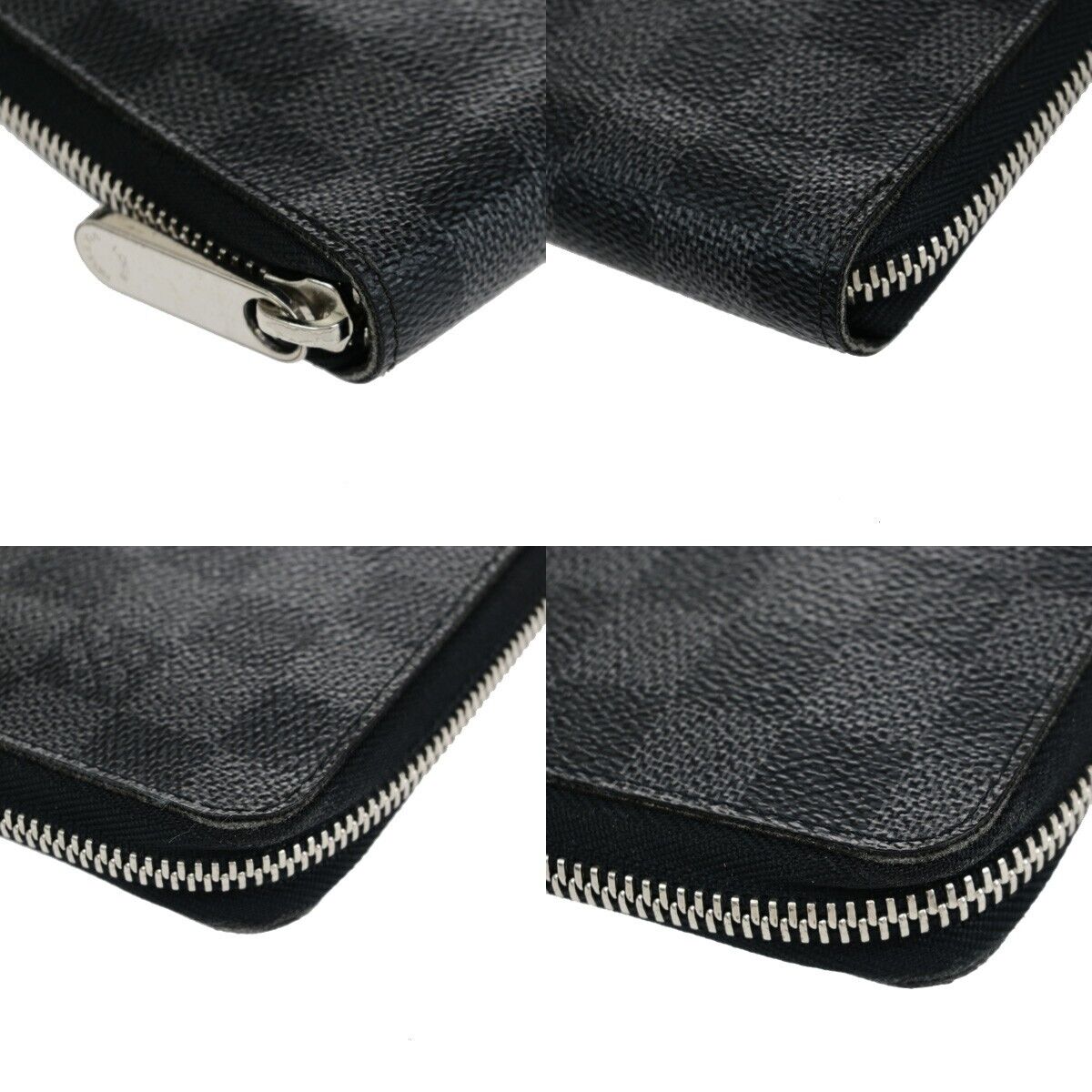 Louis Vuitton Zippy organizer Black Canvas Wallet Accessories