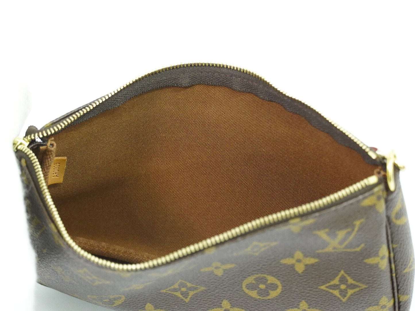 Louis Vuitton Pochette accessoires Brown Canvas Clutch Bag