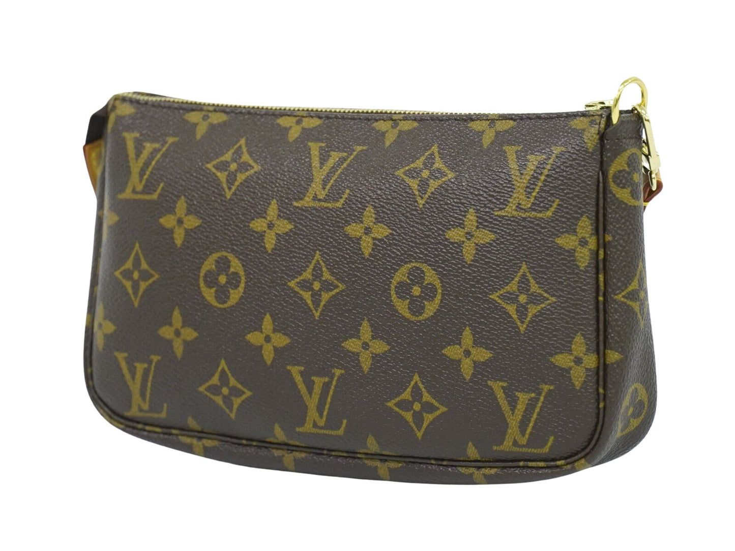 Louis Vuitton Pochette accessoires Brown Canvas Clutch Bag