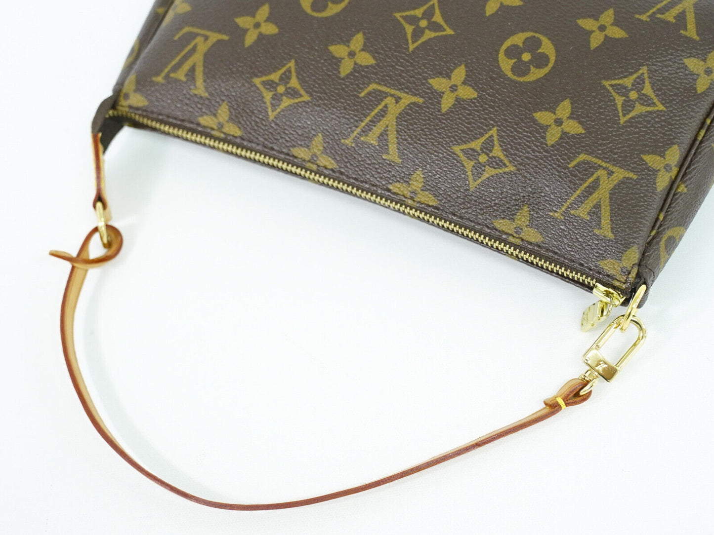 Louis Vuitton Pochette accessoires Brown Canvas Clutch Bag