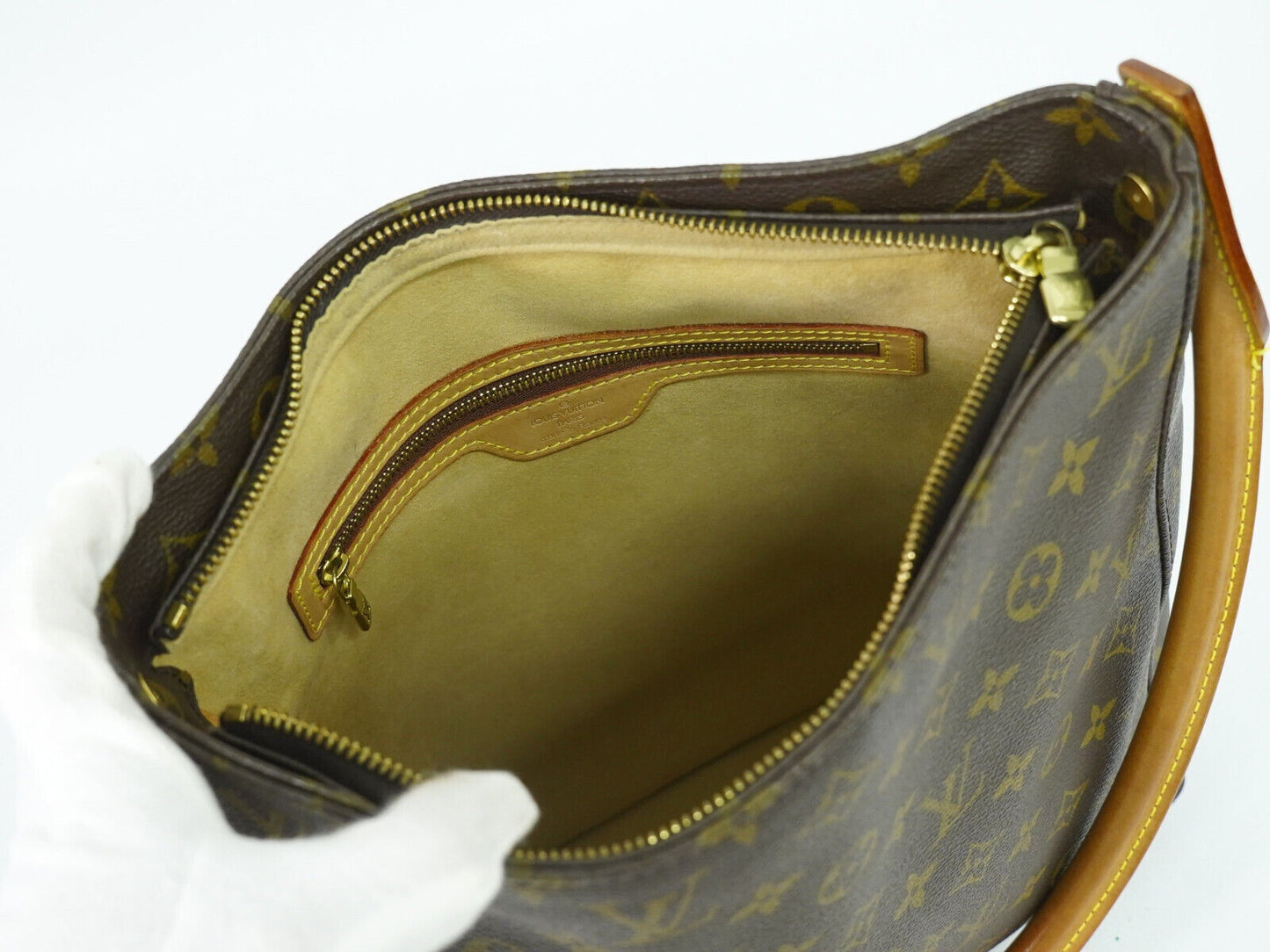 Louis Vuitton Looping GM Brown Canvas Shoulder Bag