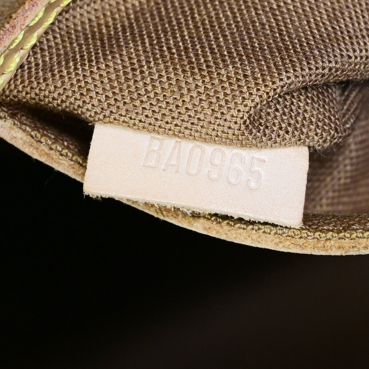 Louis Vuitton Alma Brown Canvas Hand Bag