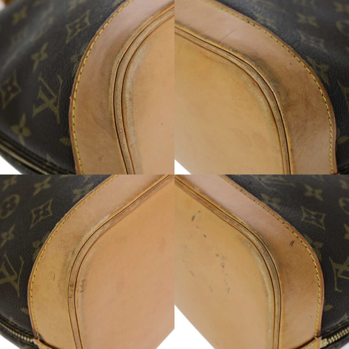 Louis Vuitton Alma Brown Canvas Hand Bag