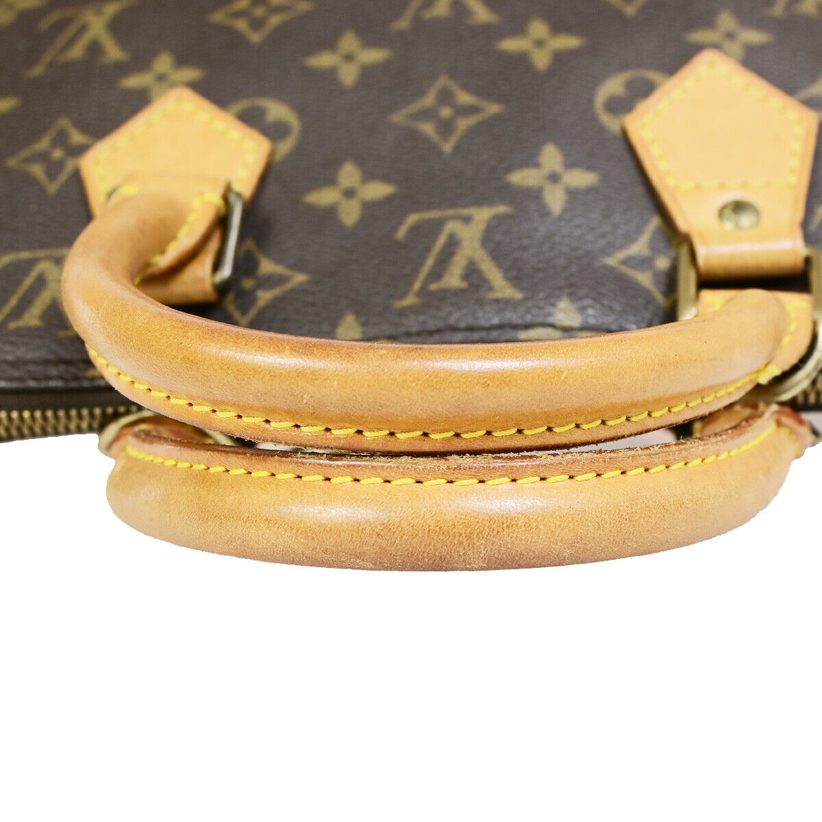 Louis Vuitton Alma Brown Canvas Hand Bag