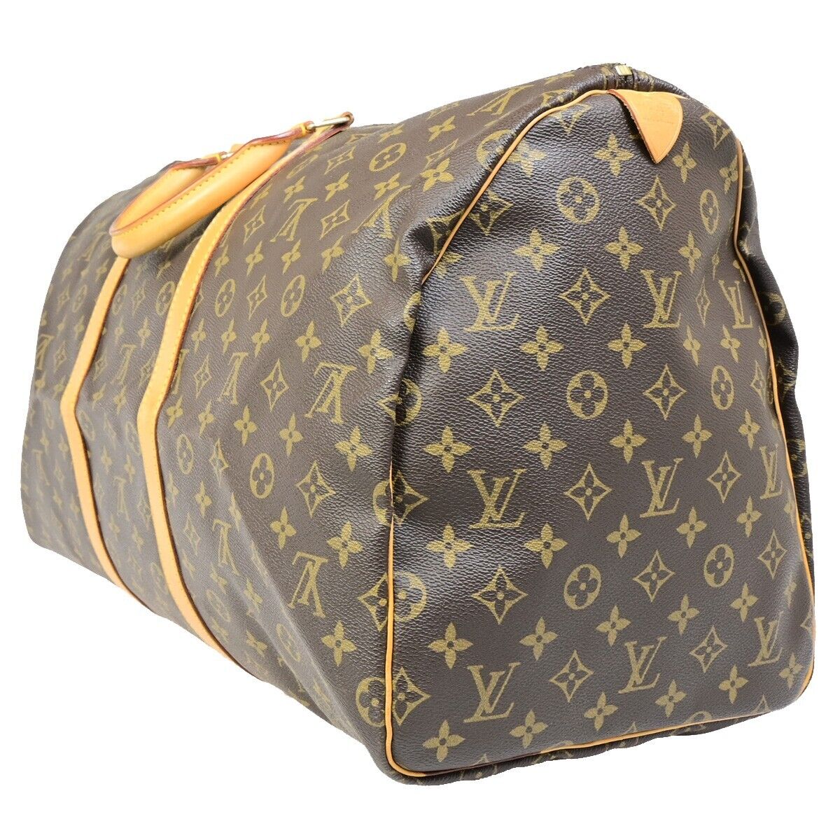 Louis Vuitton Keepall 55 Brown Canvas Travel Bag