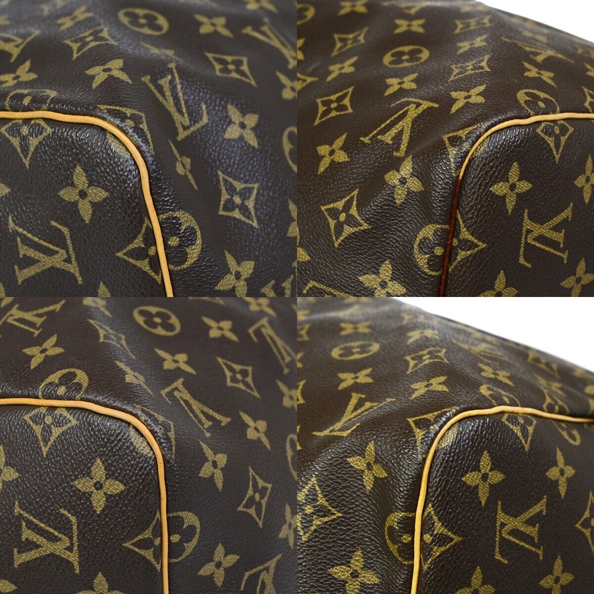 Louis Vuitton Keepall 55 Brown Canvas Travel Bag