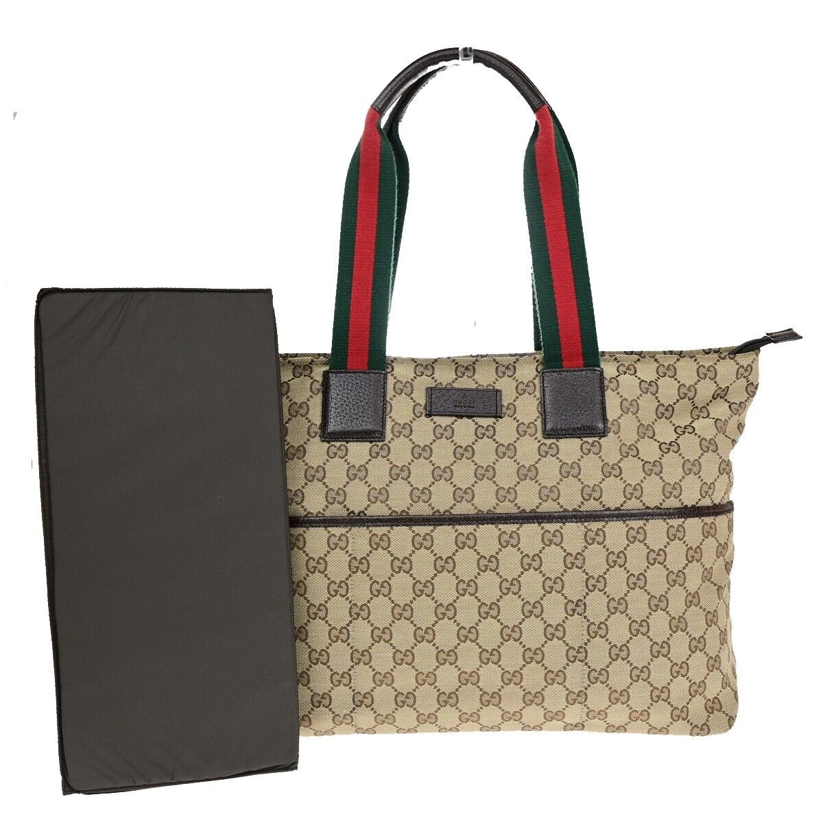 Gucci Ophidia Brown Canvas Shoulder Bag