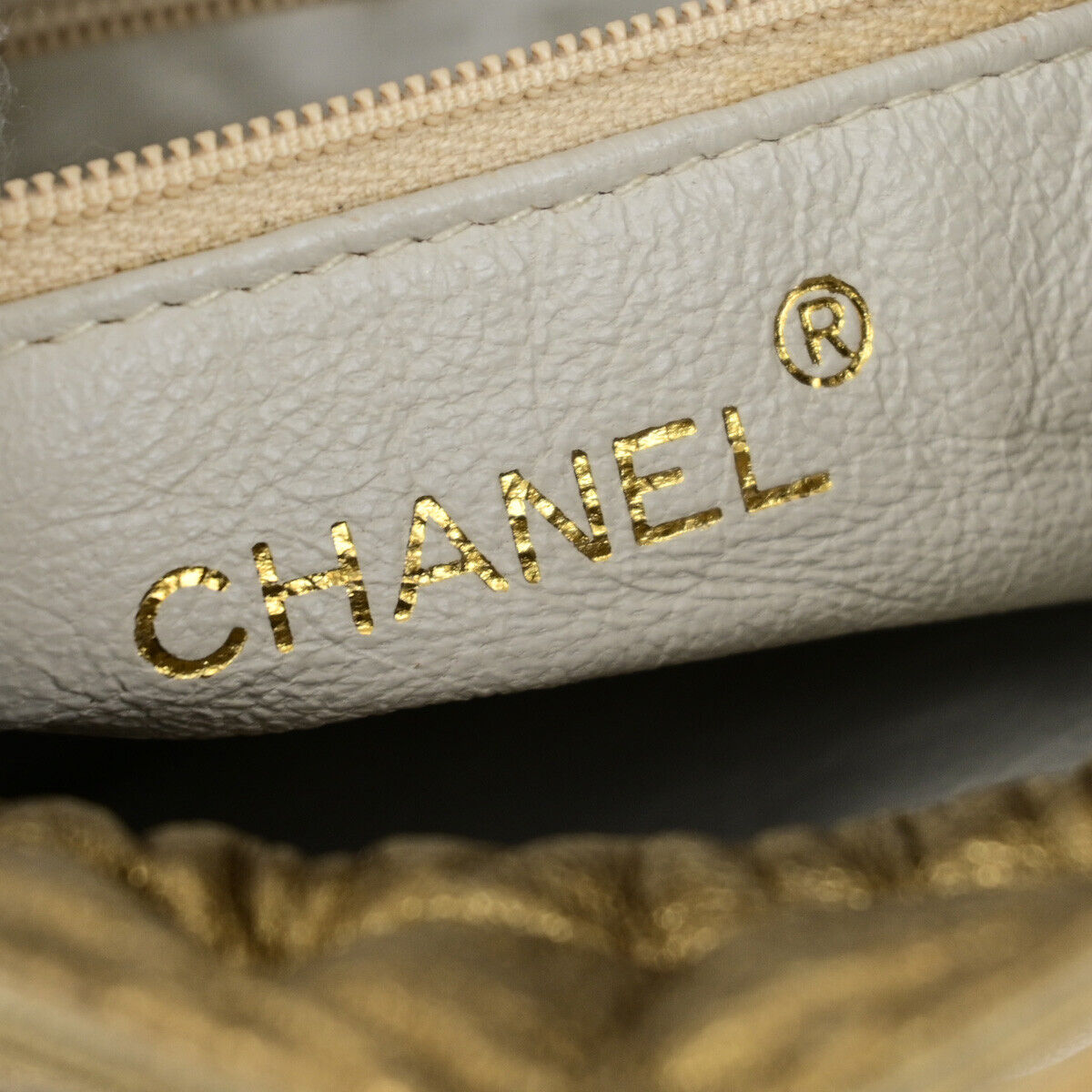 Chanel Matelassé Gold Leather Shoulder Bag