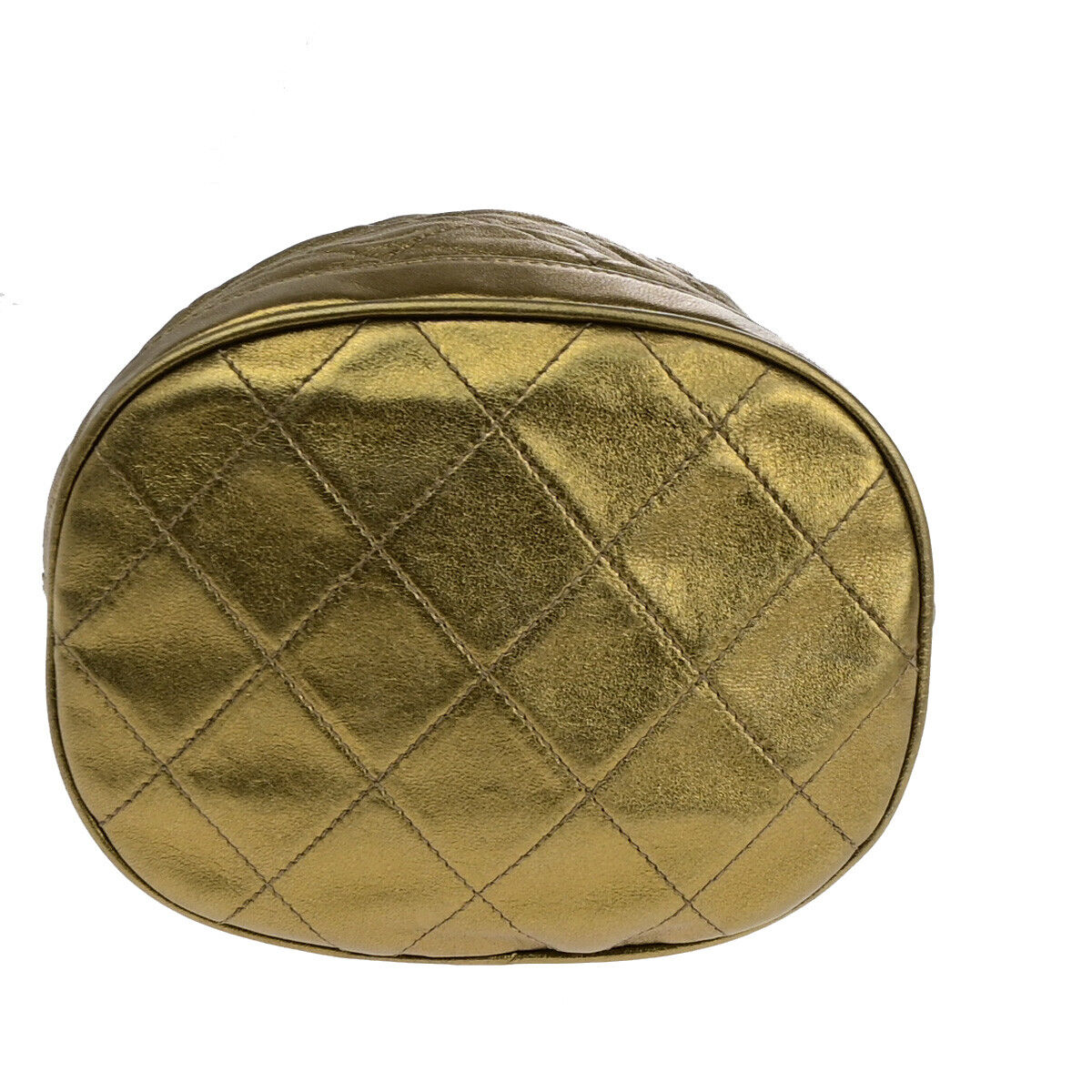 Chanel Matelassé Gold Leather Shoulder Bag