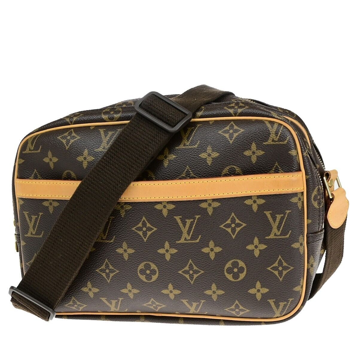 Louis Vuitton Reporter pm Brown Canvas Shoulder Bag