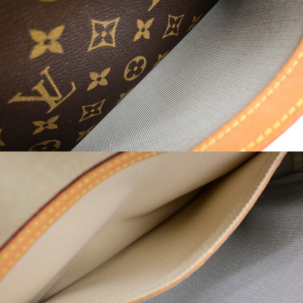 Louis Vuitton Reporter pm Brown Canvas Shoulder Bag