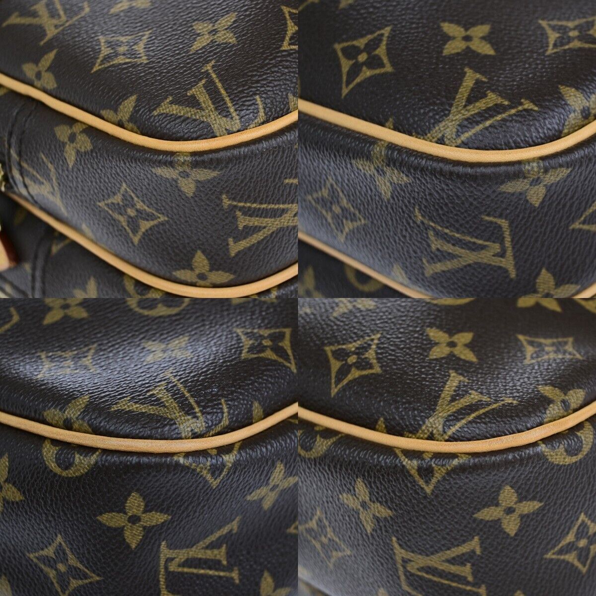 Louis Vuitton Reporter pm Brown Canvas Shoulder Bag