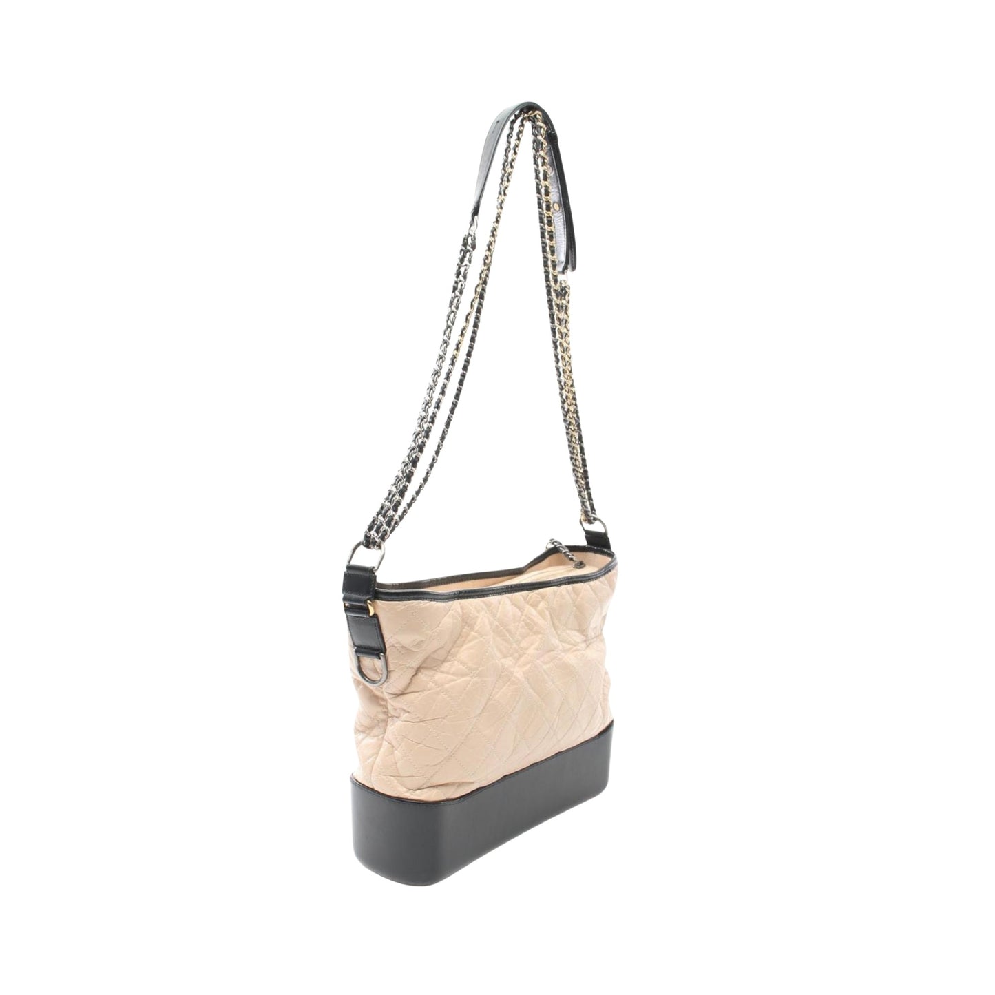 Chanel Gabrielle Beige Leather Shoulder Bag