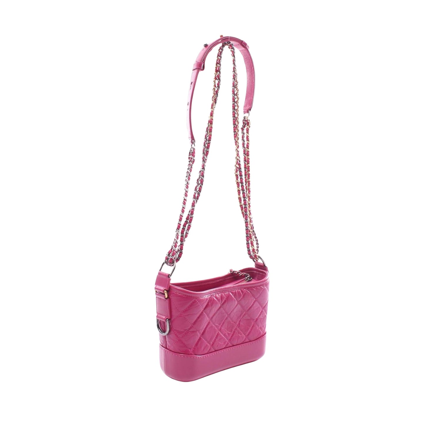 Chanel Gabrielle Pink Leather Shoulder Bag