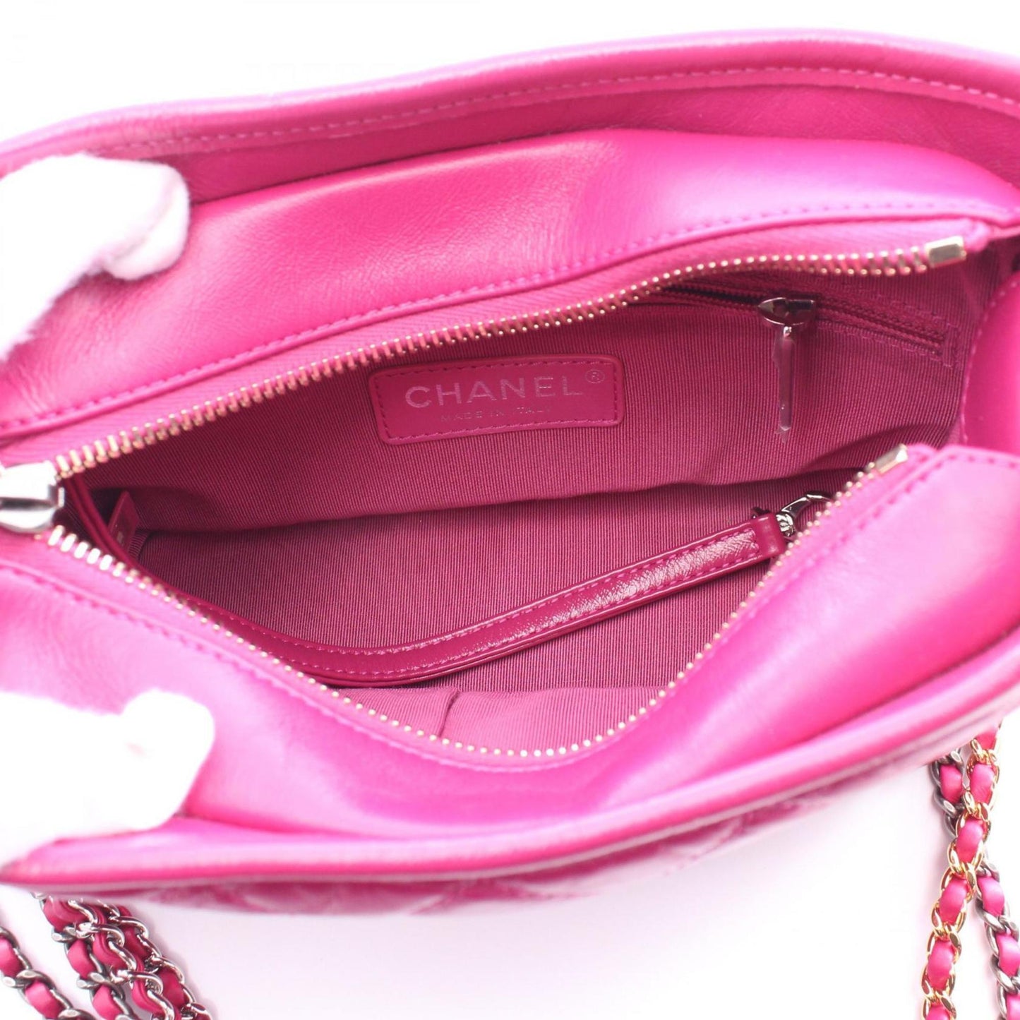 Chanel Gabrielle Pink Leather Shoulder Bag