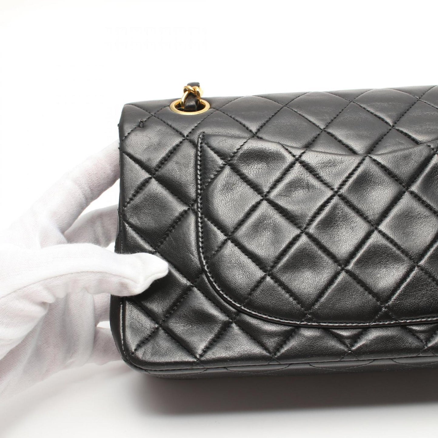 Chanel Timeless Black Leather Shoulder Bag