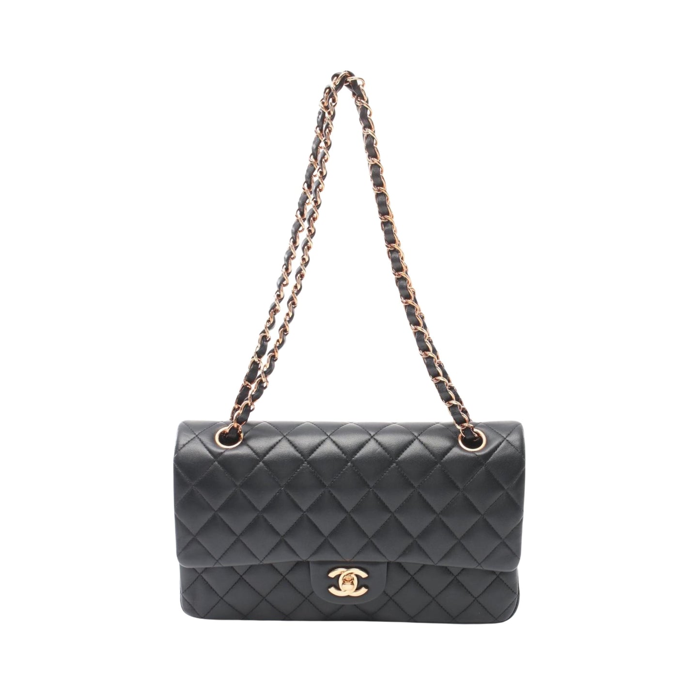 Chanel Timeless Black Leather Shoulder Bag