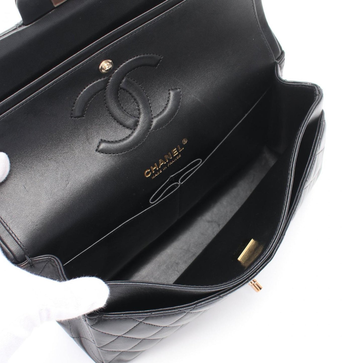 Chanel Timeless Black Leather Shoulder Bag